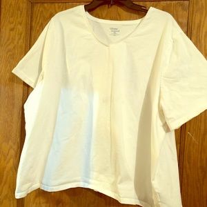 Plus sized white t-shirt